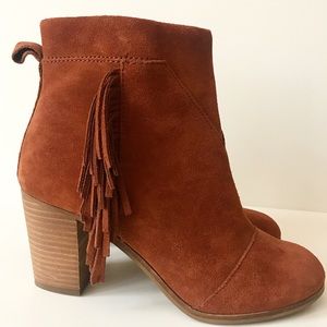 NEW Toms Lunata Fringe Bootie